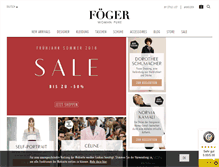 Tablet Screenshot of foeger.com